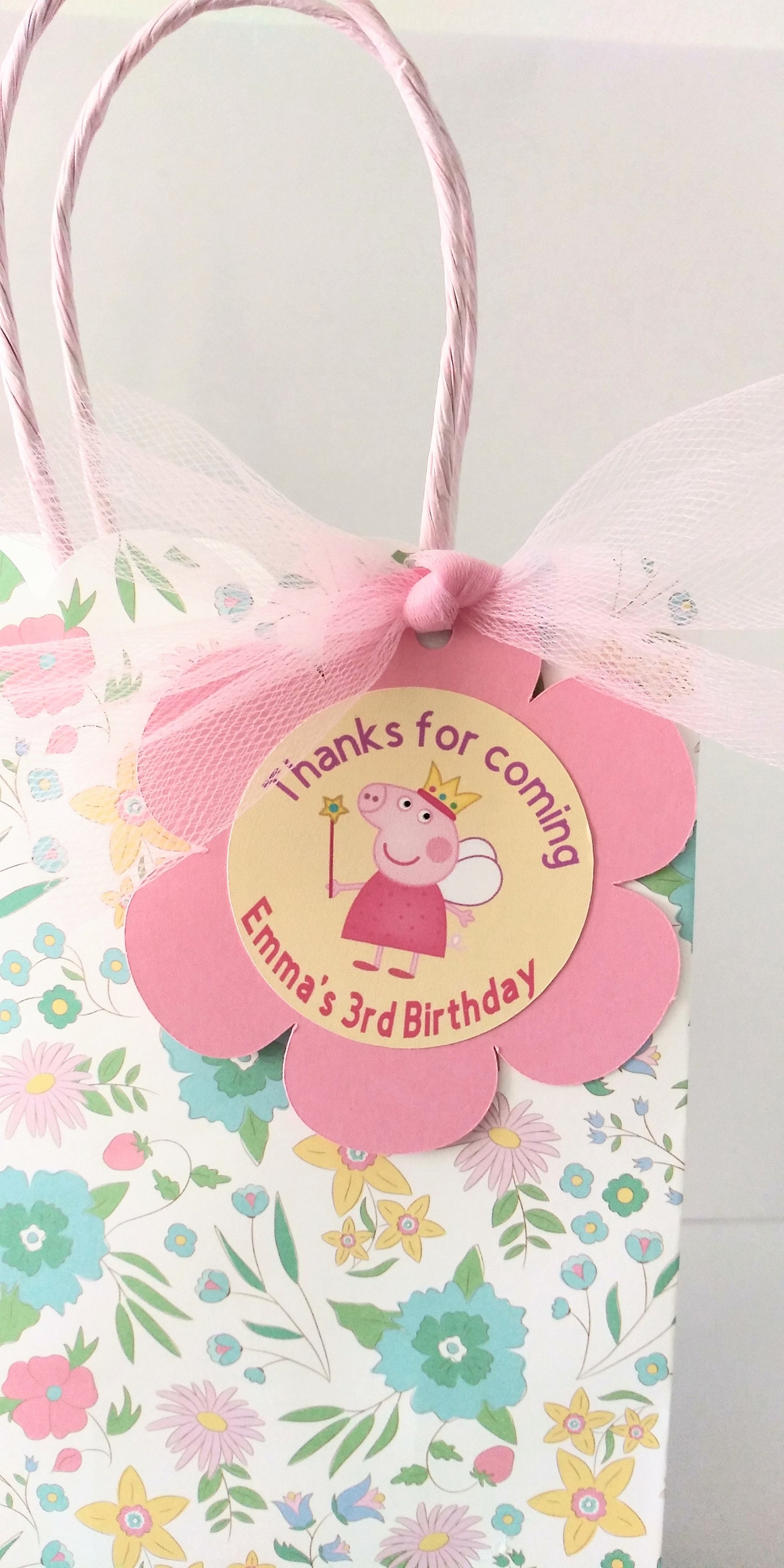 Peppa pig custom tags/ Peppa pig candy bags / Peppa pig Etsy