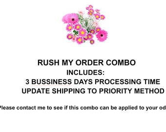 Limited time SPECIAL PRICE: Rush my order + Priority Shipping Combo