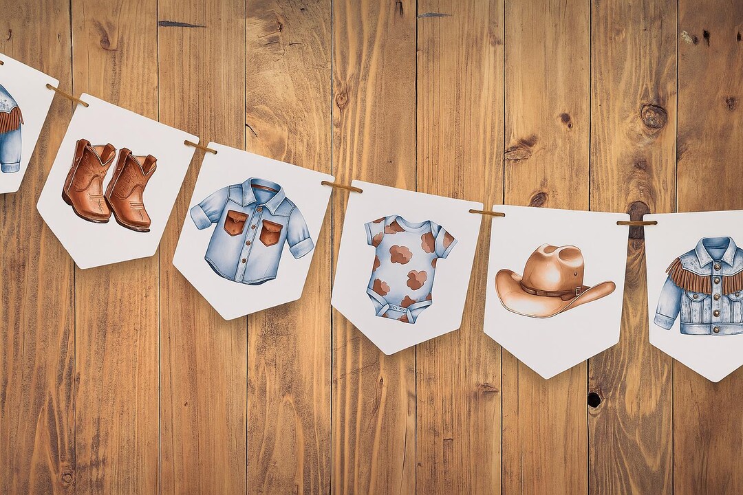 First Rodeo Banner Cowboy Garland/ First Rodeo Banner/ First Rodeo-cowboy Party ...