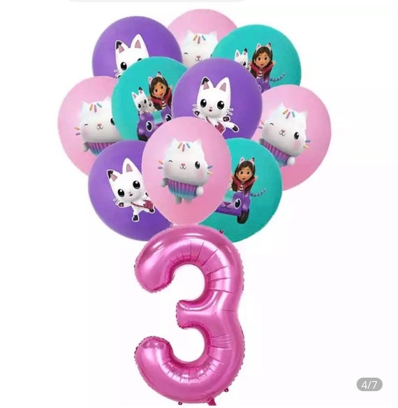 Maison de poupée de Gabby - 5 ans - Ensemble de ballons - 9 pièces