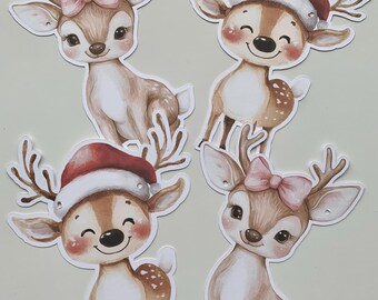 Reindeer garland/ banner made with quality materials/Christmas decorations/ Cute baby reindeer banner