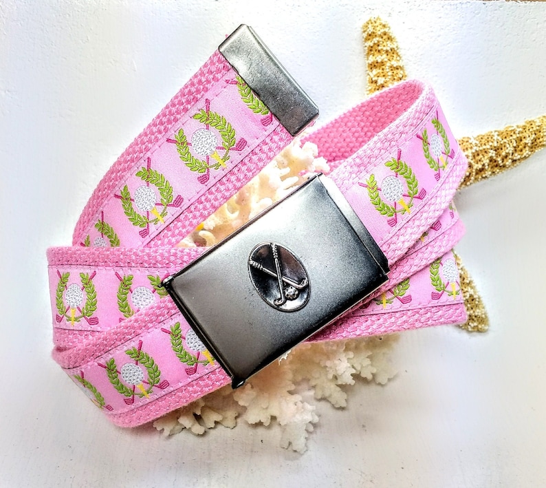 Ladies Golf Belt/limited Edition Golf Jacquard Etsy