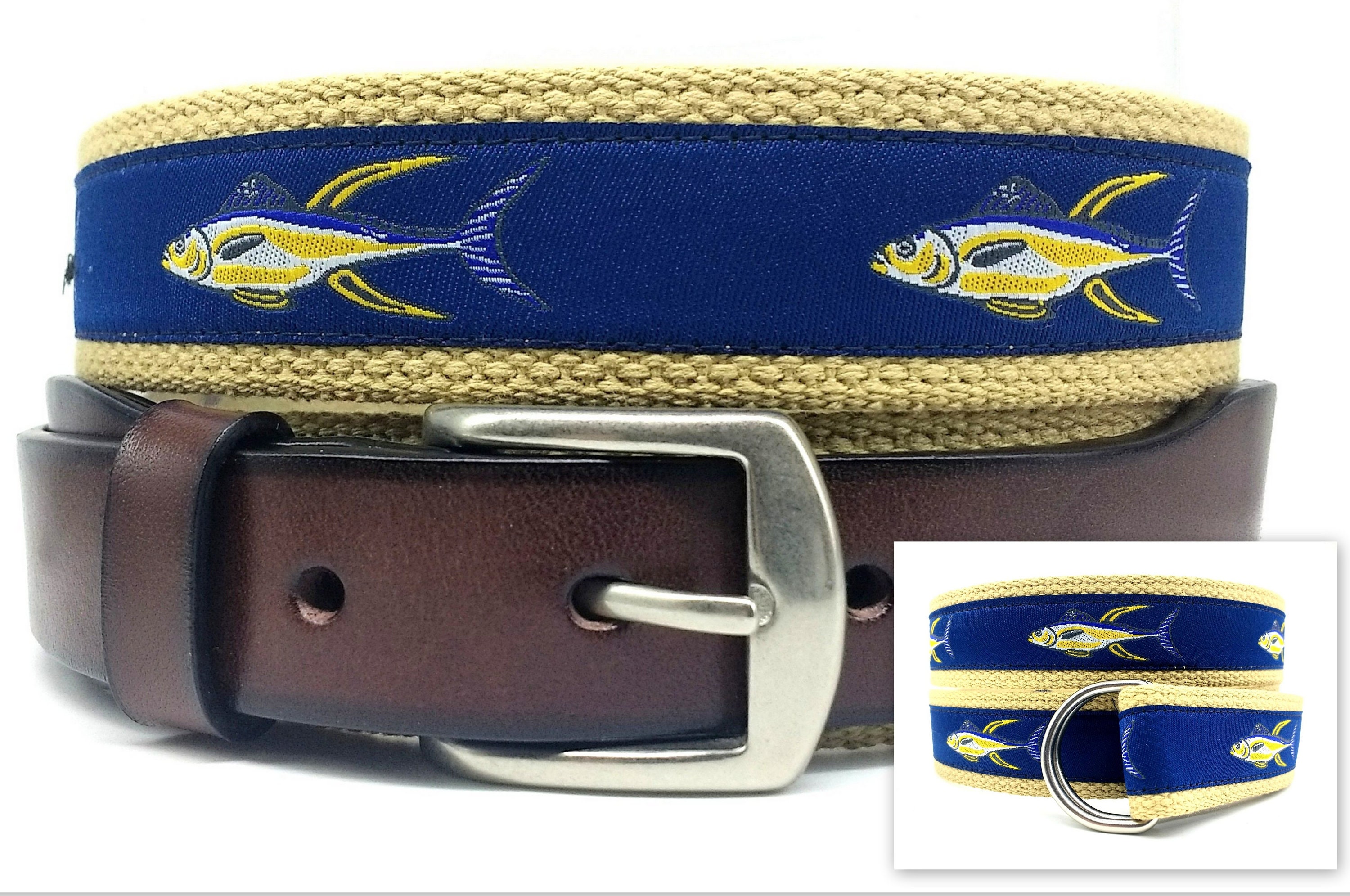 Men's Tuna Belt/Tuna Ribbon Belt/Preppy Fish Belt/ Tuna Etsy
