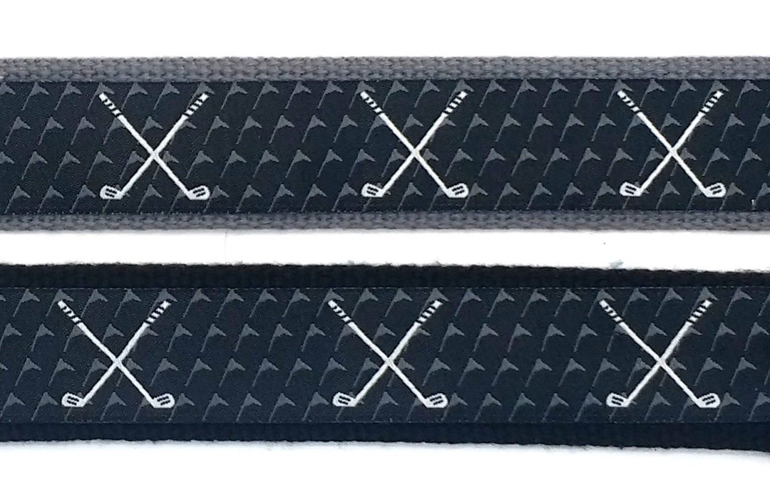 Men's Tapered Leather Golf Ribbon Belt/jacquard Golf Etsy