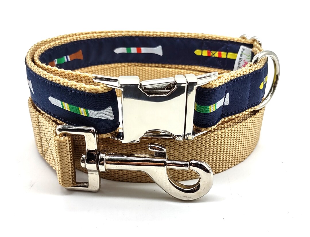 Golf Tee's Dog Collar/jacquard Golf Ribbon/ 1 Inch Width Collar ...