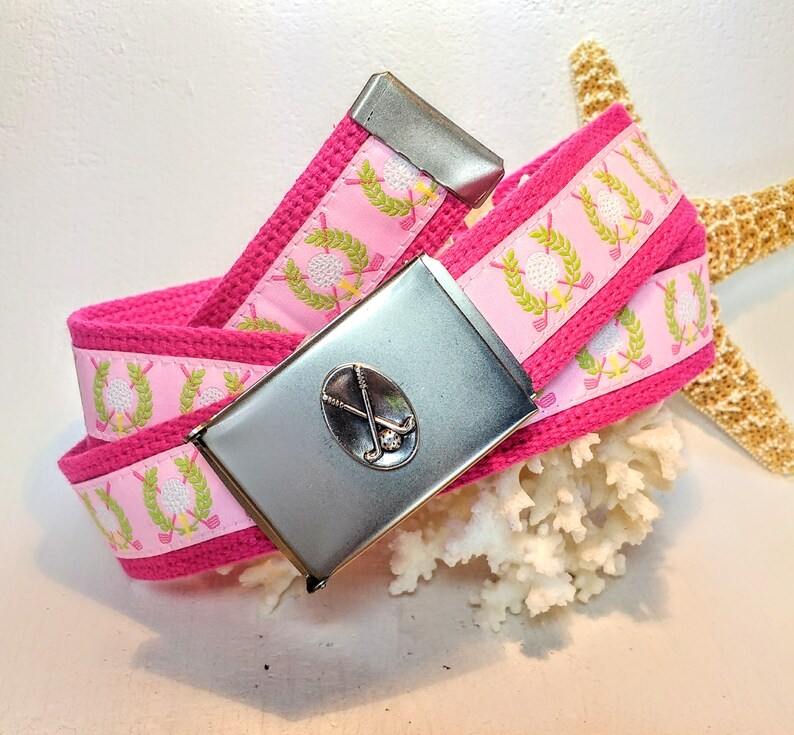 Ladies Golf Belt/limited Edition Golf Jacquard Etsy