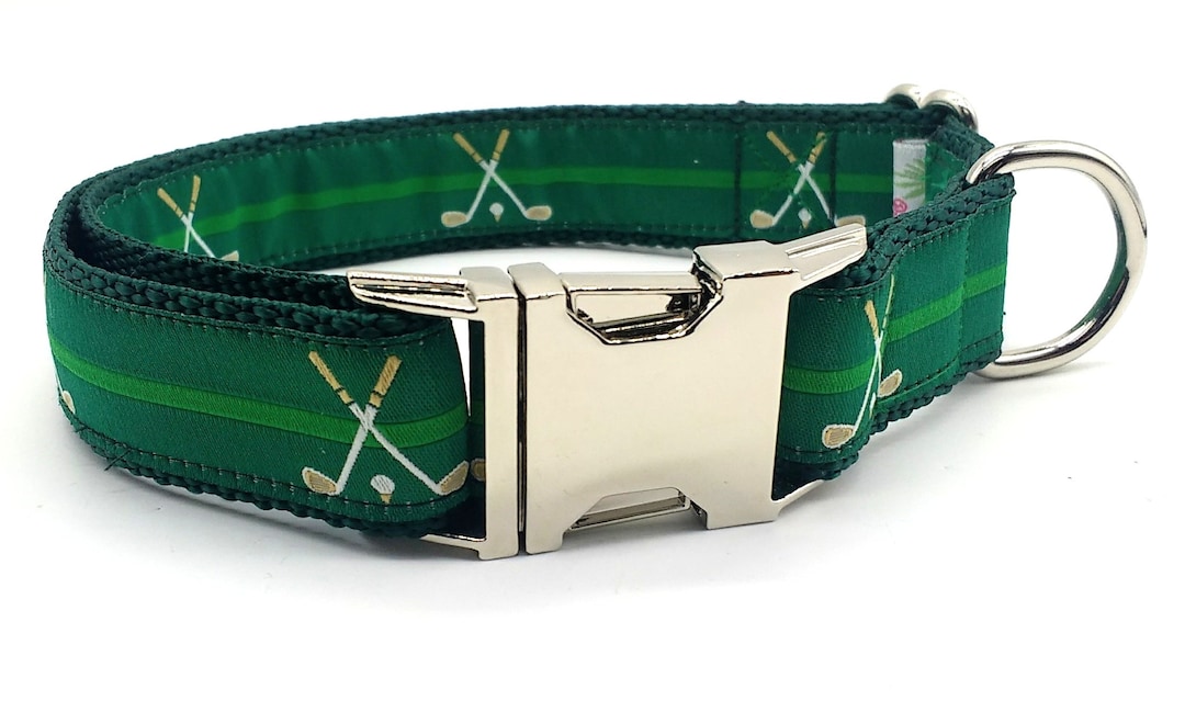 Golf Dog Collar/jacquard Golf Ribbon Dog Collar/1 Inch Width - Etsy