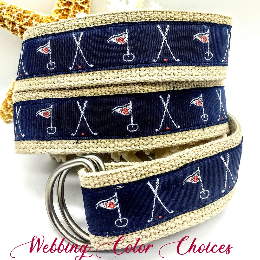 Golf Belt/ Men' Boy's/preppy/dring Golf Ribbon Belt Etsy Sweden