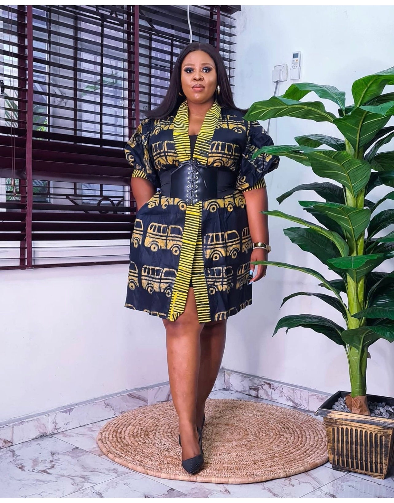 ankara kimono gown