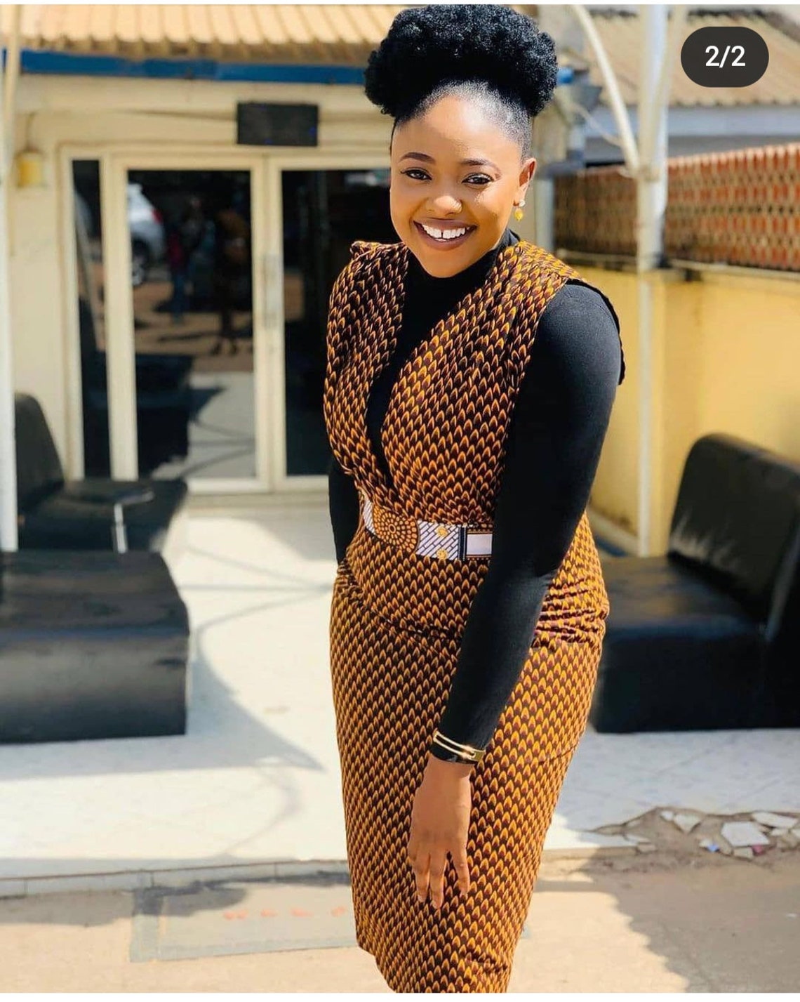 Ankara Pinafore Dress African Ankara Dress African Etsy