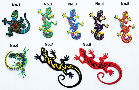 Lizard Gekko Salamander Chameleon Lizard Retro Hippie Cartoon Etsy
