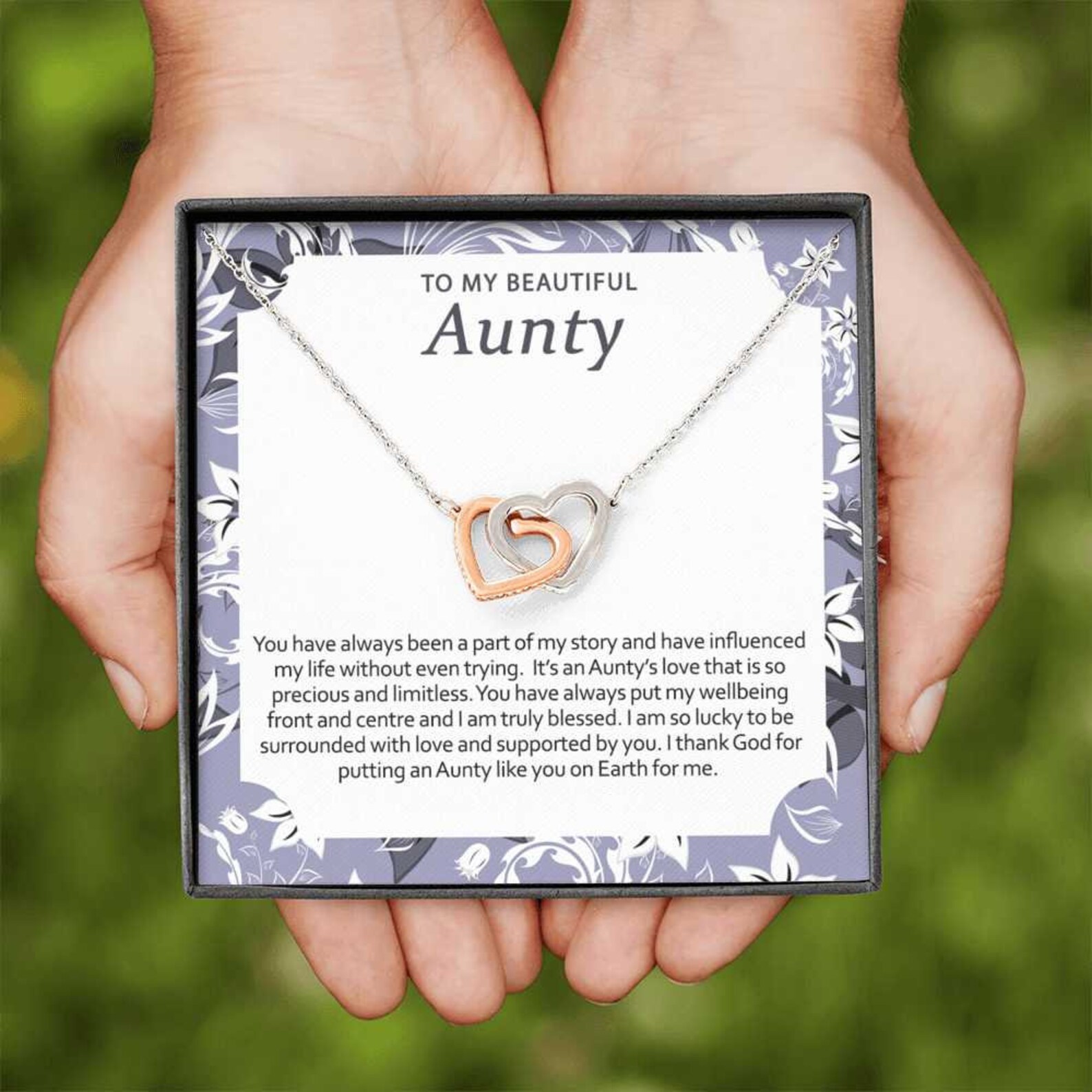 A Gift for Aunty Necklace for Aunty Aunty Birthday Gift Etsy