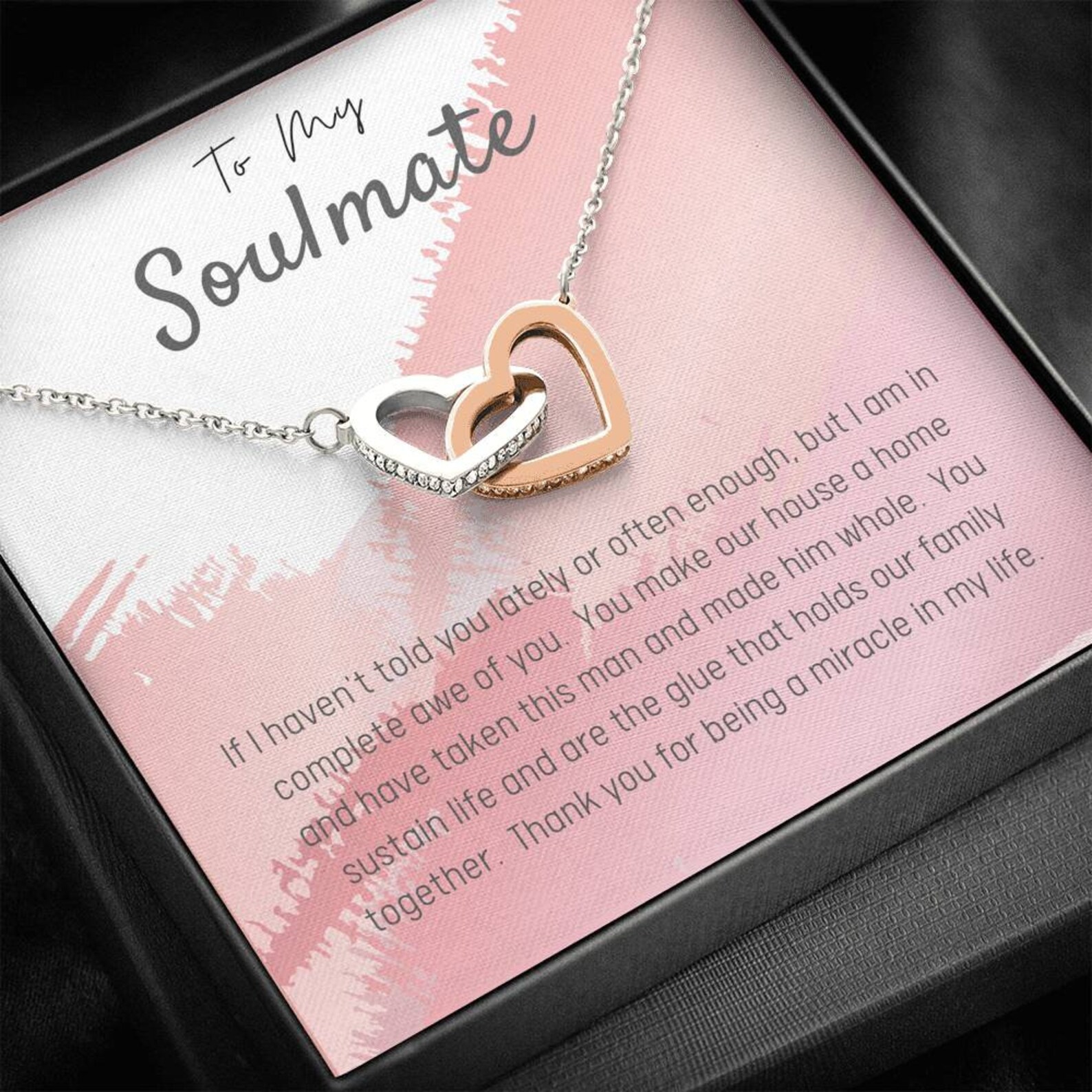To My Soulmate Necklace Soulmate Necklace for Her to My Etsy