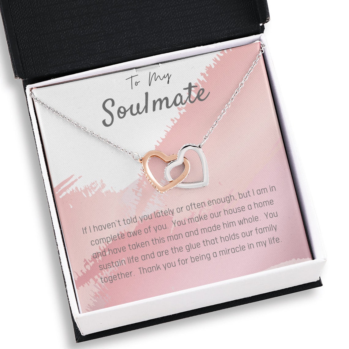 To My Soulmate Necklace Soulmate Necklace for Her To My Etsy