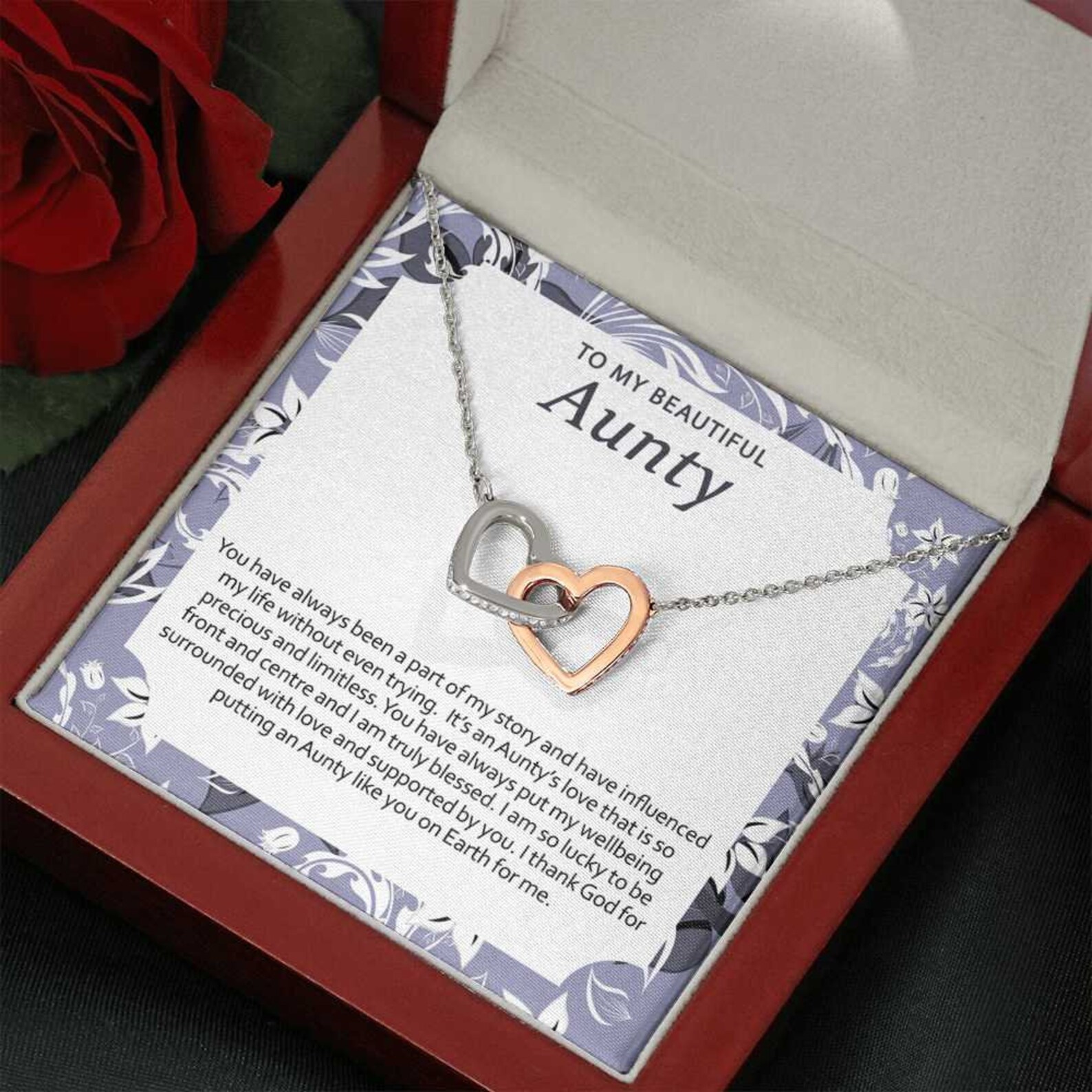 A Gift for Aunty Necklace for Aunty Aunty Birthday Gift Etsy