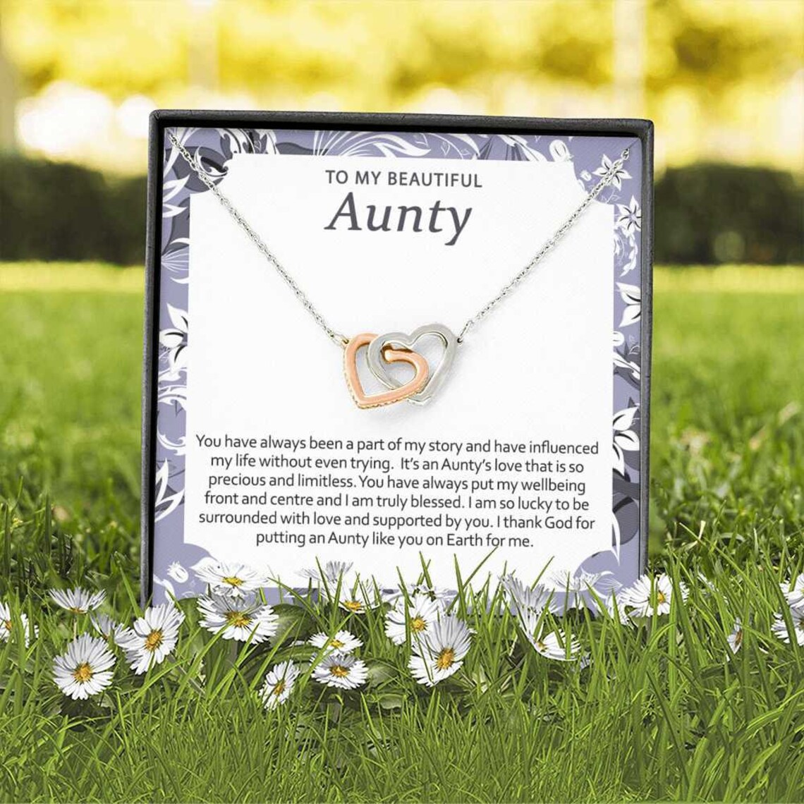 A Gift for Aunty Necklace for Aunty Aunty Birthday Gift Etsy