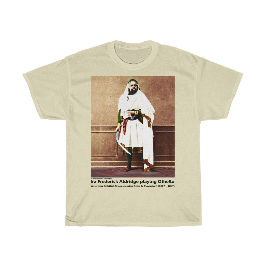 Colourised photo of Ira Frederick Aldridge playing Othello | Etsy