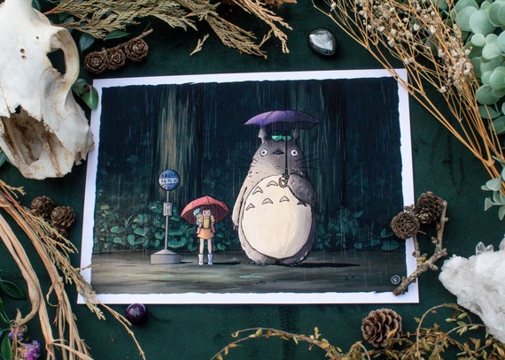 Kitasando totoro  Amazon.com: ensky - My Neighbor Totoro - Rainy Bus Stop