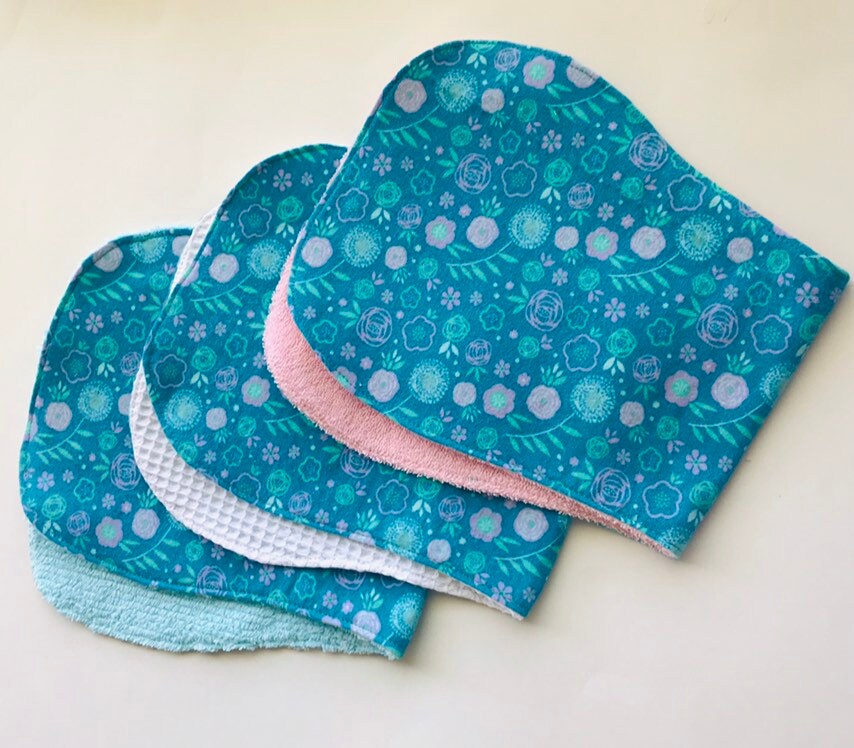 Burp cloth peanut shaped burp cloth peanut burpee contoured Etsy