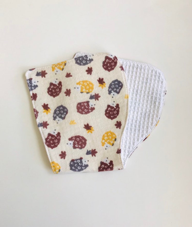 burp rag baby girl burp cloth spit up contoured burp cloth burp cloth drool baby boy burp cloth Hedgehog burp cloth
