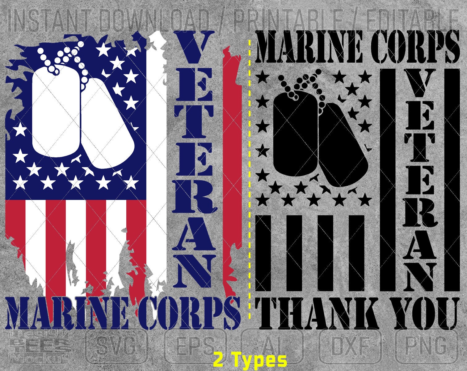 Download Marine Corps Veteran Thank You Army American Flag SVG DXF ...