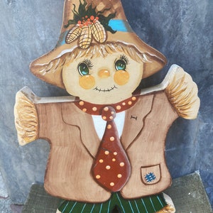 Adorable Handpainted Scarecrow