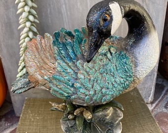 Roman Goose Candlestick/Candle Holder