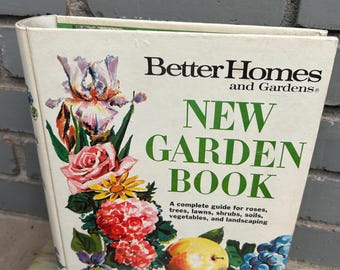 Libro de jardinería BH&G de época, 1968, sexta edición.
