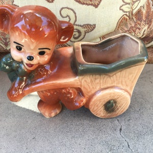 Vintage Monkey wIth Cart