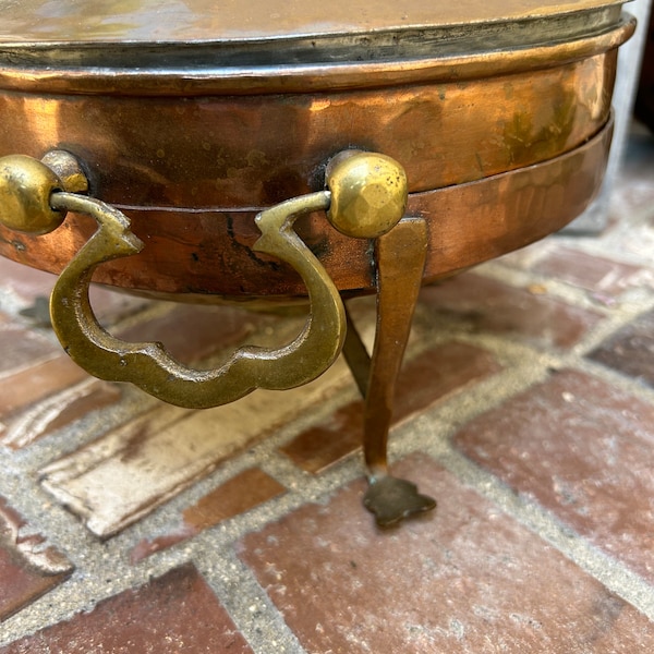 Beautiful Vintage Copper Serving Dish Chafing Dish