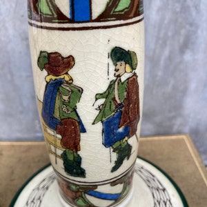 Royal Daulton 1900’s Pilgrim Series Vintage Candlestick