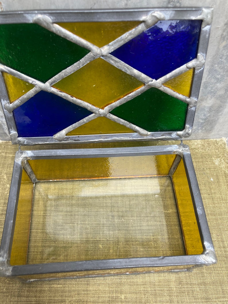 Stained Glass Box Etsy
