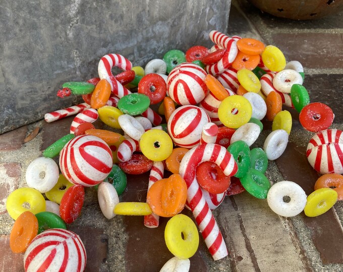 Vintage 8' Plastic Candy Tree Garland Etsy