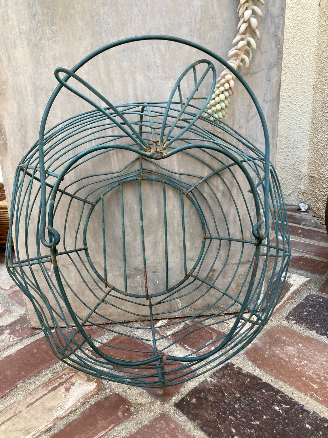 Metal Wire Egg Basket Etsy