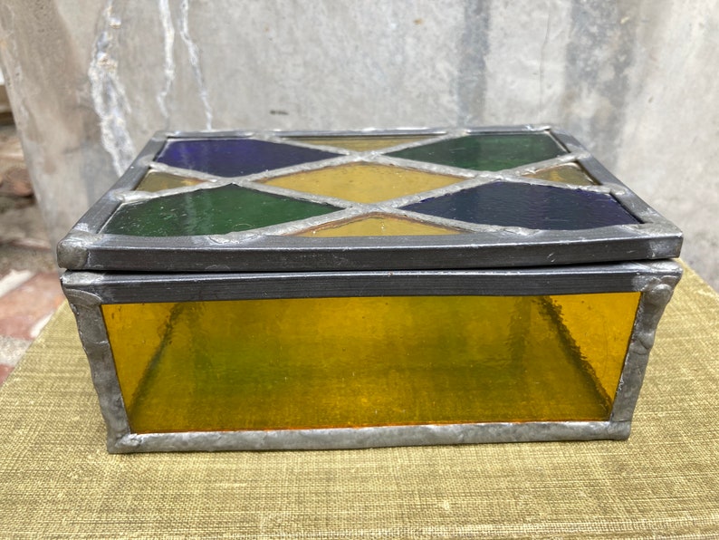 Stained Glass Box Etsy