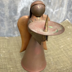 Brass Angel Candleholder