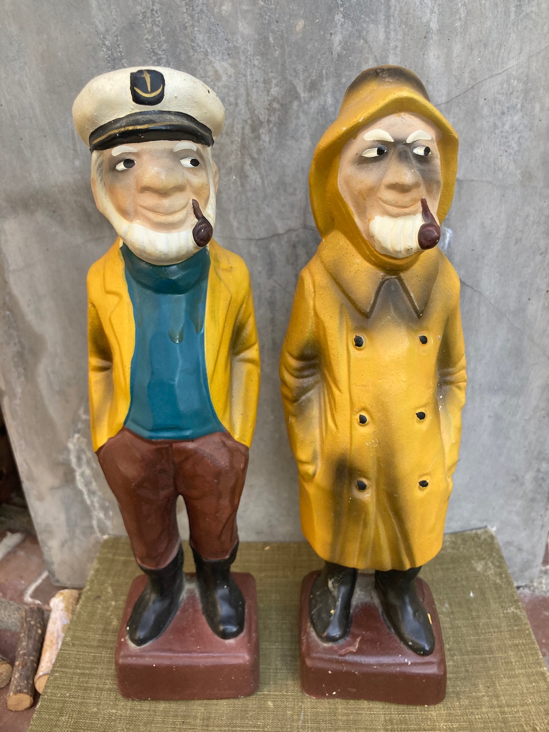 Set of 2 Sailor Figurines Etsy