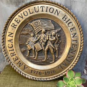 Bicentennial Brass Plate