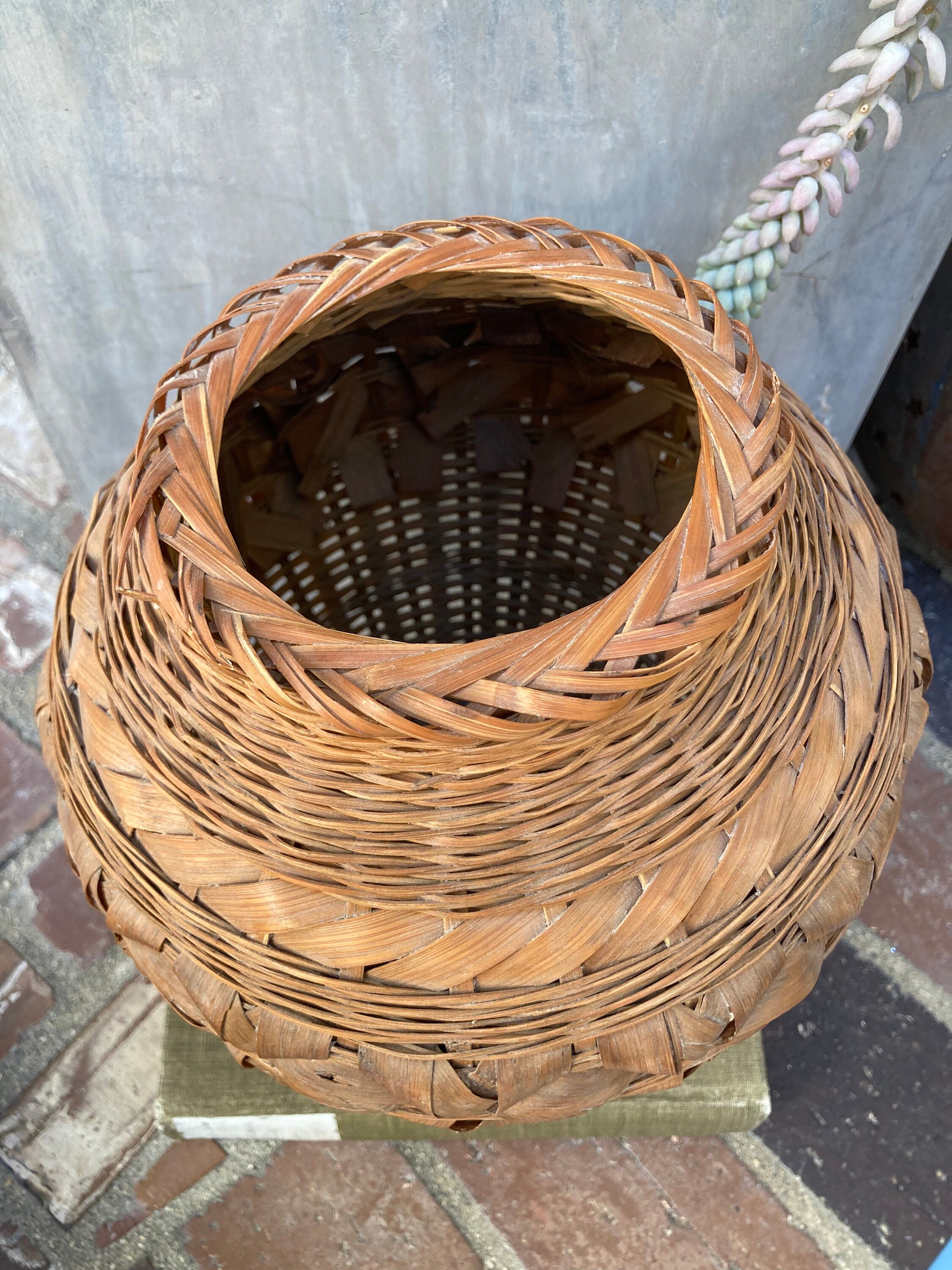 Woven Basket/vase Etsy
