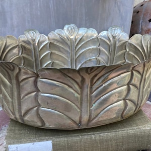 Vintage Hammered Silver-Plated Bowl: Indian Decor Container