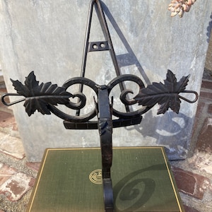 Wrought Iron Plate/Art Display Shelf
