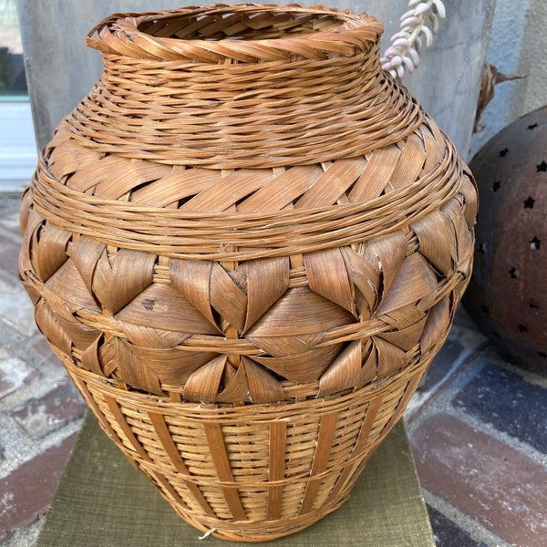 Basket Vase Etsy