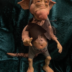 Montagoo The Goblin. Whimsical Fae creature figurine