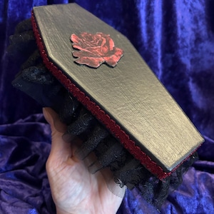 Handmade Gothic Coffin Trinket Box