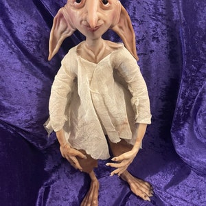 Hand sculpted Willowbie The Elf. Fantasy creature figurine.