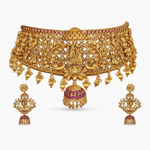 Tarinika Dwiti Antique Gold-plated 