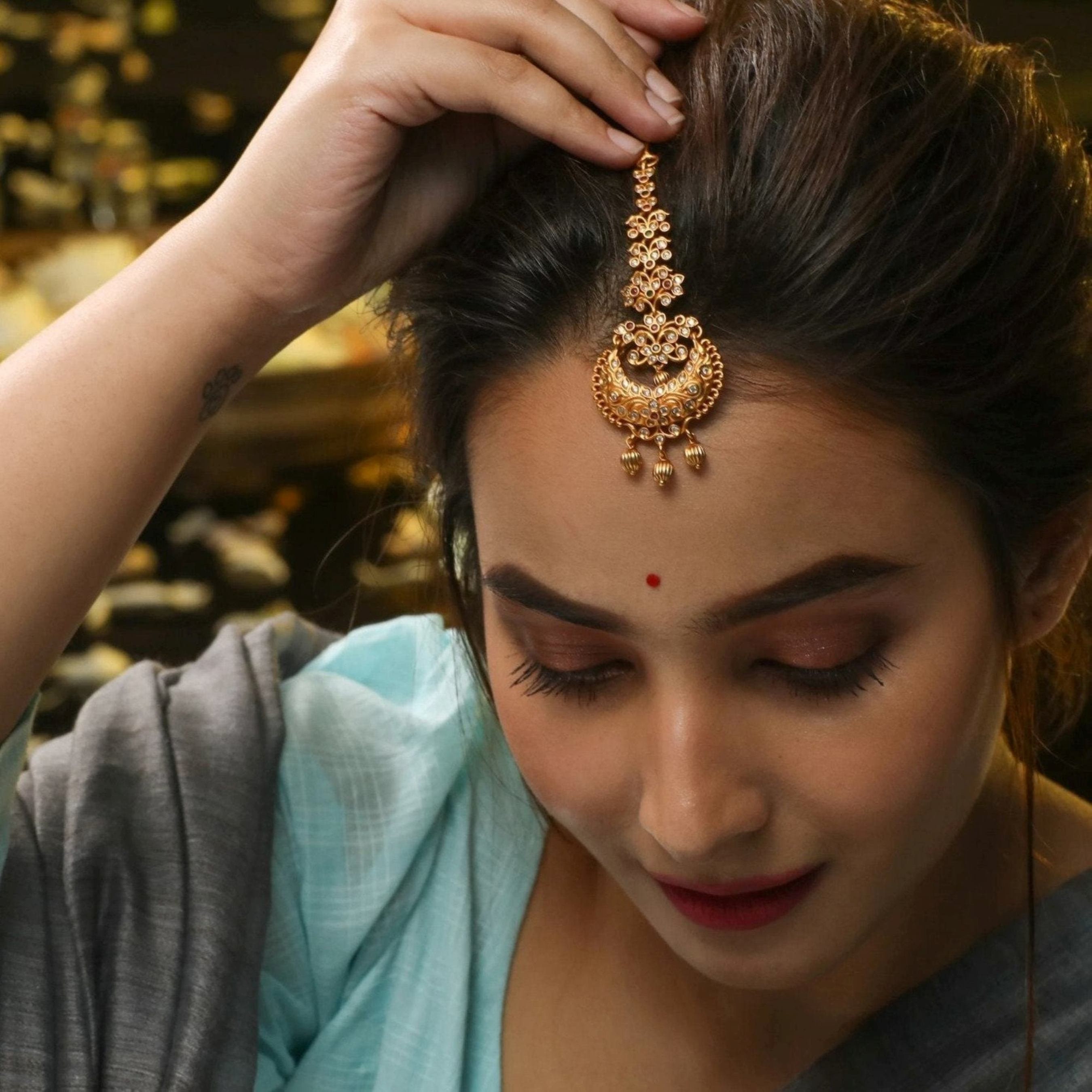 Wedding maang tikka online sale