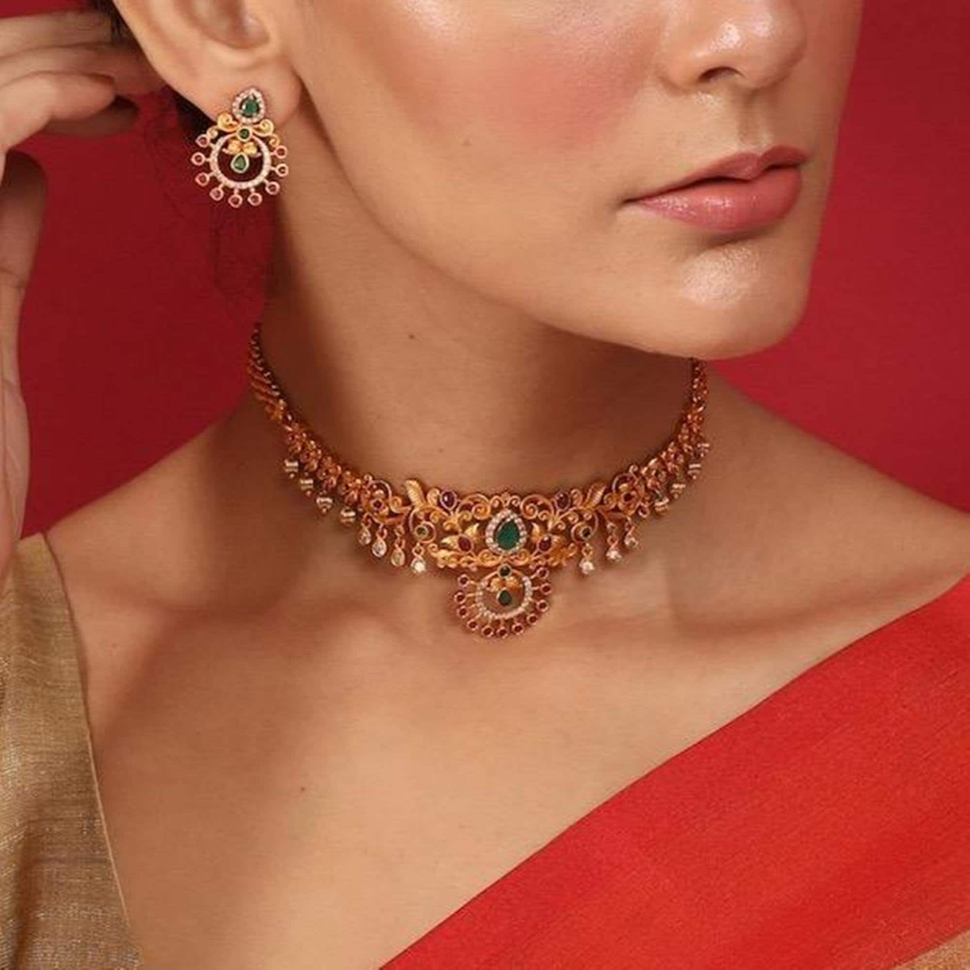 Ethnic Royal Choker Set Necklace - Leone Culture