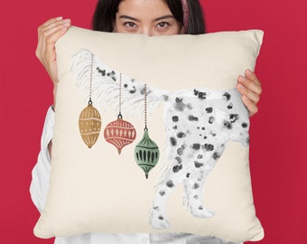 Custom English Setter Pillow, Dog Christmas Pillow