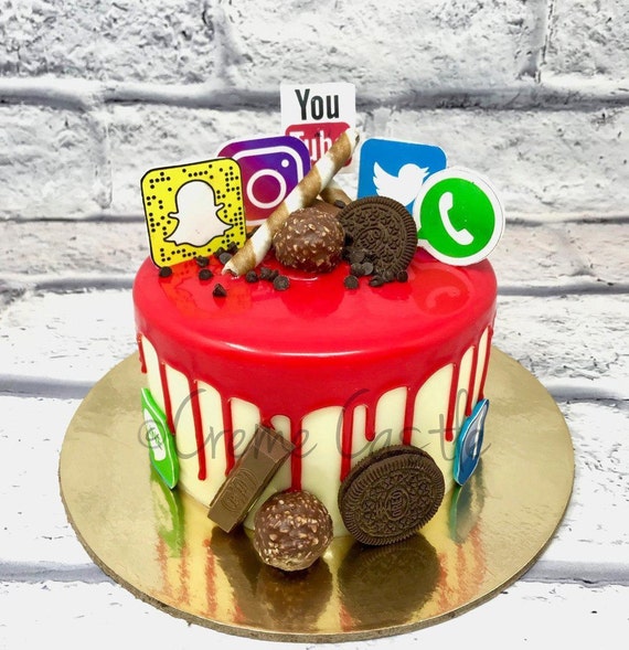 Instagram Logo Edible Birthday Cake Topper